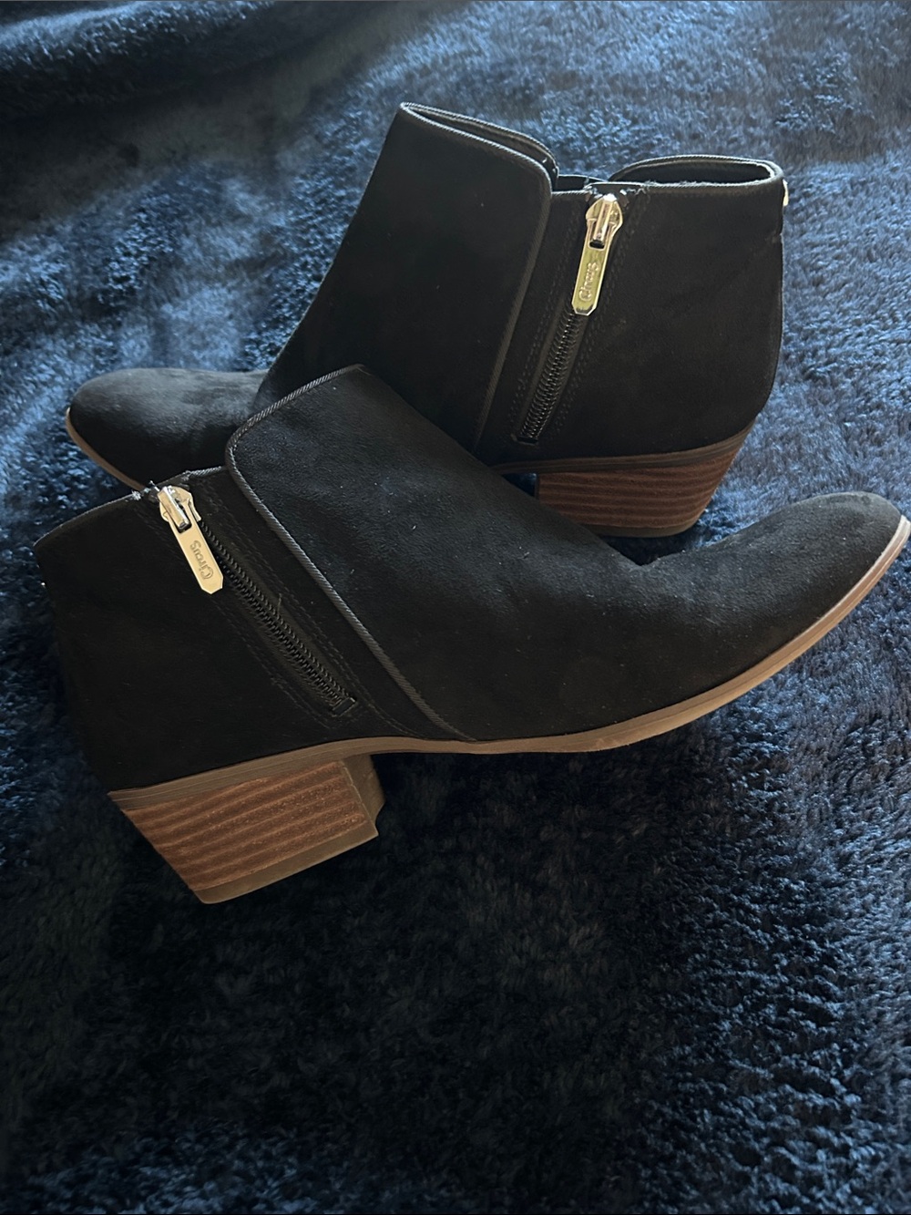Circus by Sam Edelman Black Suede Ankle Booties